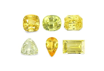 Yellow Shades of Sapphire Stone
