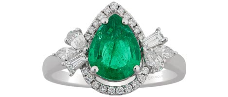 Ring With Green Gem